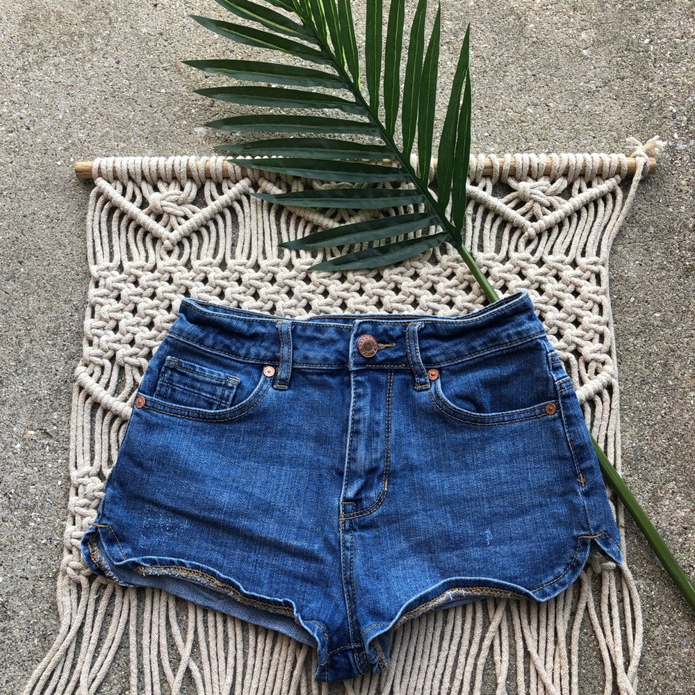 Kendall & Kylie High Rise Jean Shorts Juniors Size 1